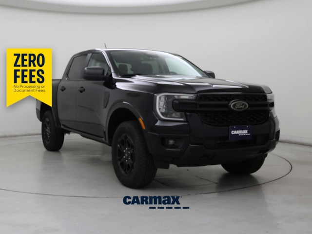 Black 2025 Ford Ranger Pickup Truck Four-Wheel Drive Automatic