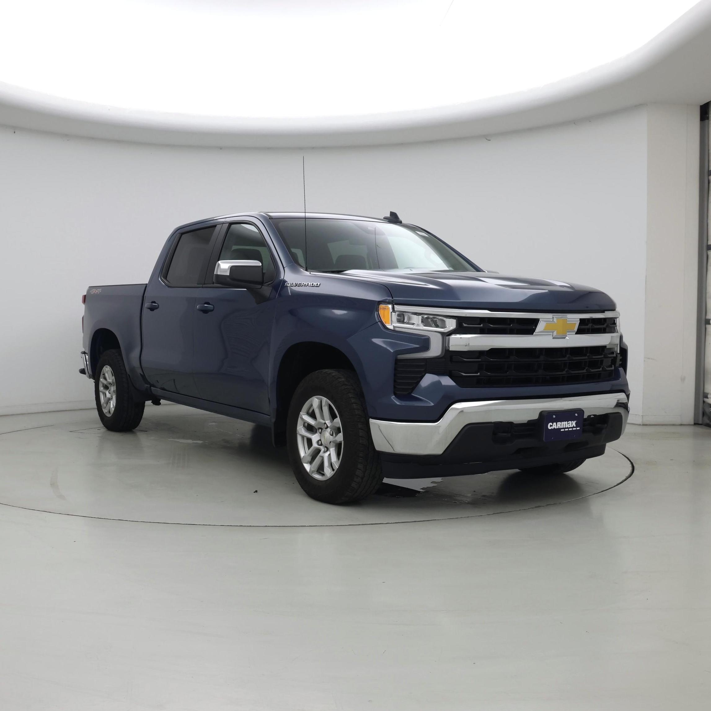 Blue 2024 Chevrolet Silverado 1500 Pickup Truck Four-Wheel Drive Automatic