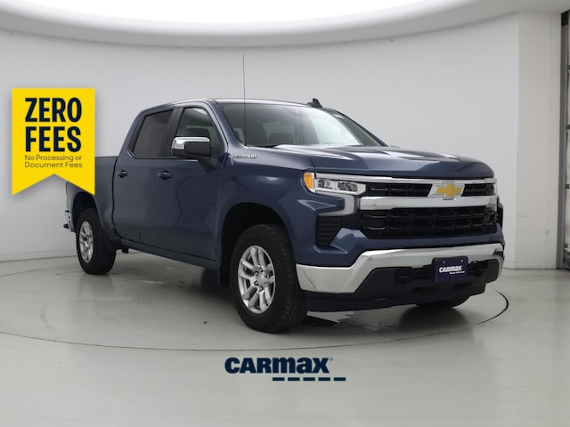 Blue 2024 Chevrolet Silverado 1500 Pickup Truck Four-Wheel Drive Automatic