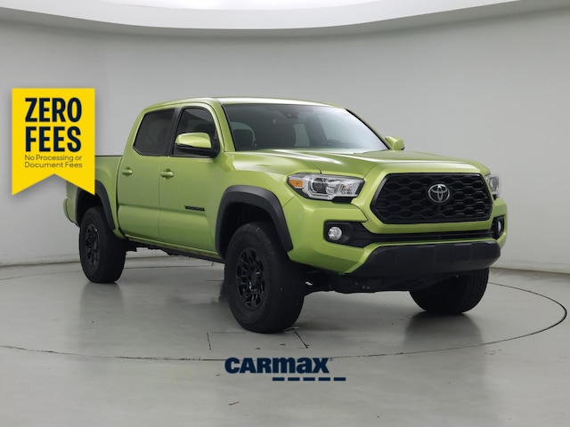 Green 2023 Toyota Tacoma Pickup Truck Four-Wheel Drive Manual