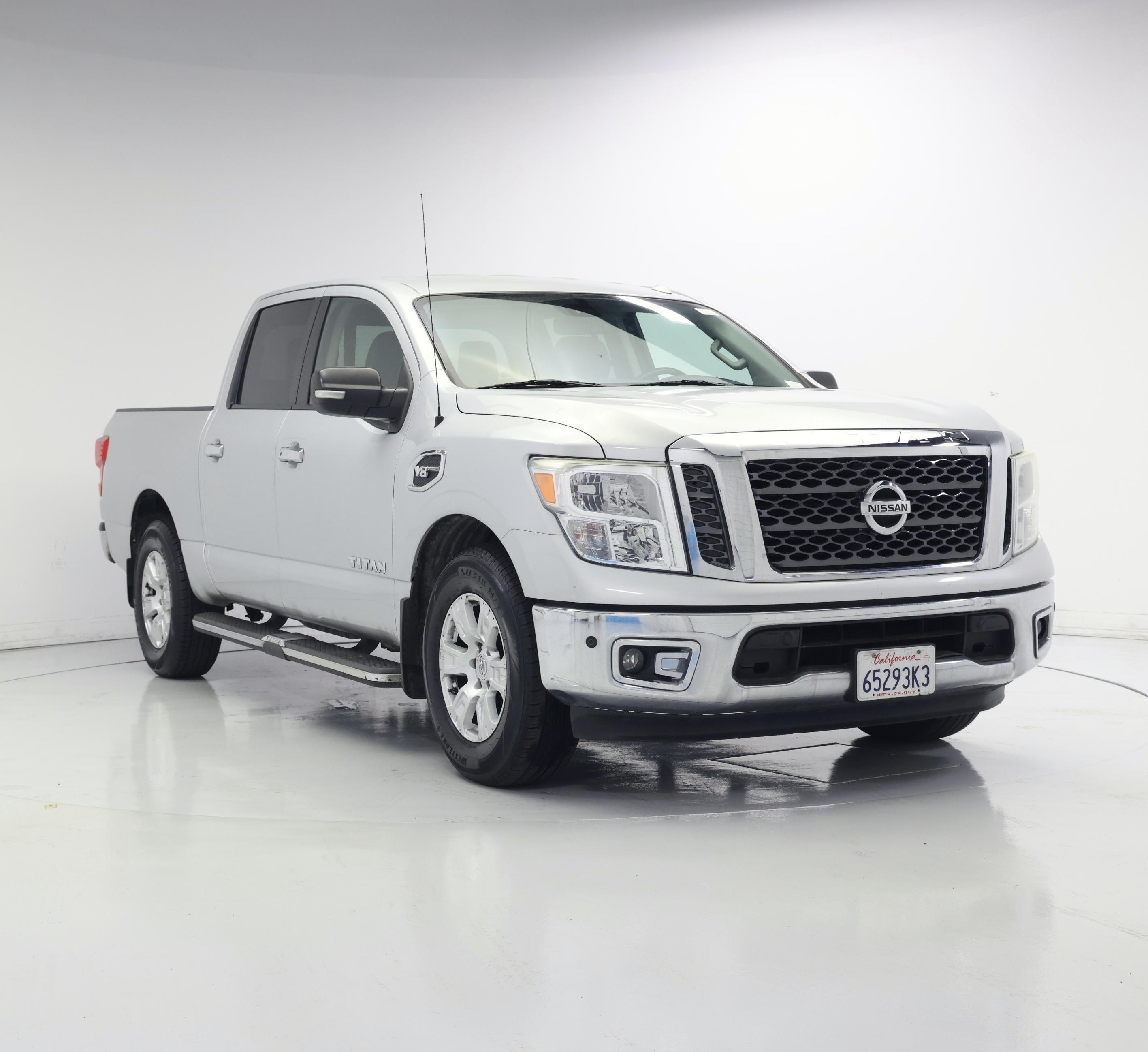 Silver 2017 Nissan Titan Pickup Truck 4X2 Automatic