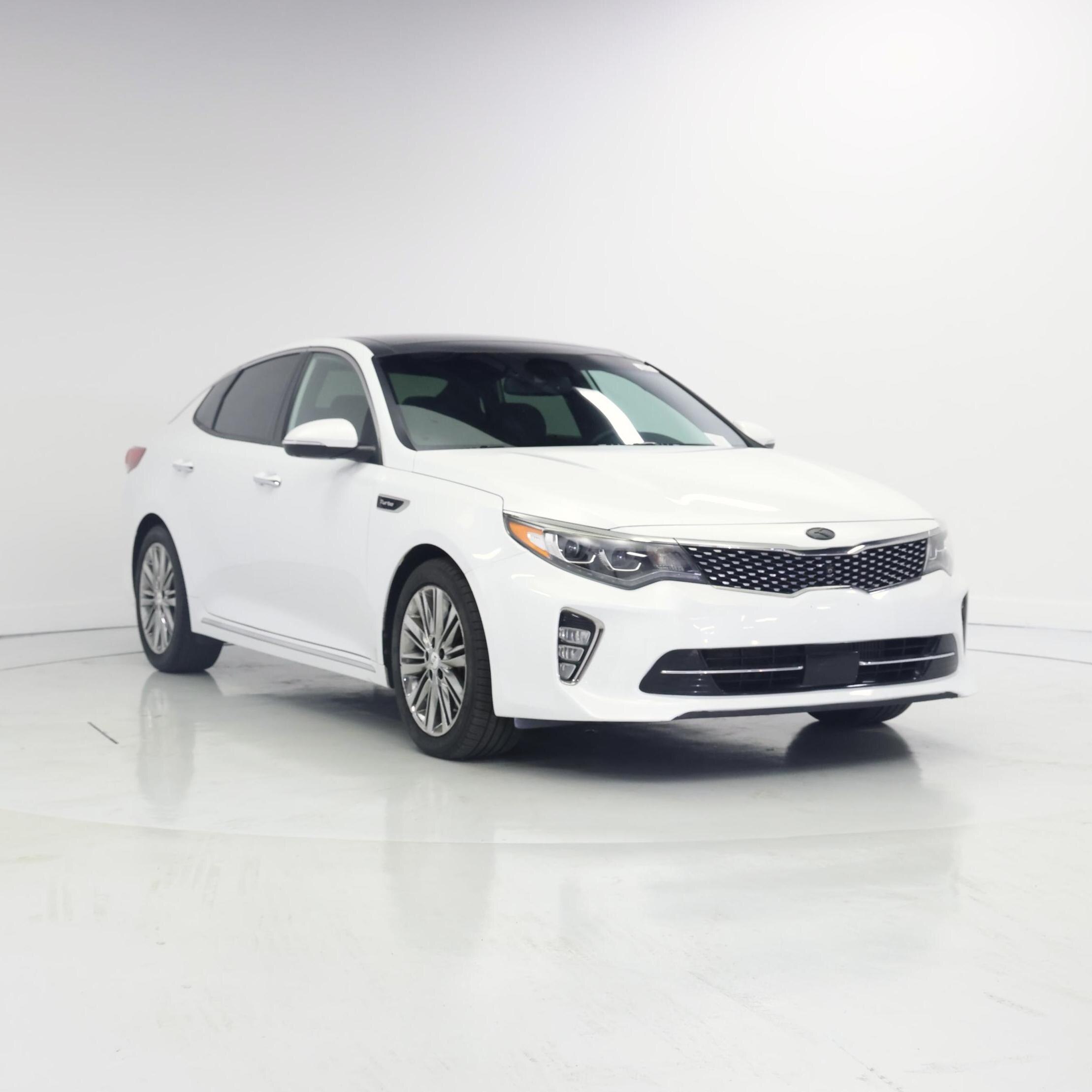 White 2018 Kia Optima Sedan Front-Wheel Drive Automatic