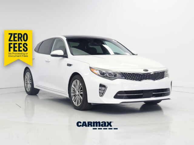 White 2018 Kia Optima Sedan Front-Wheel Drive Automatic