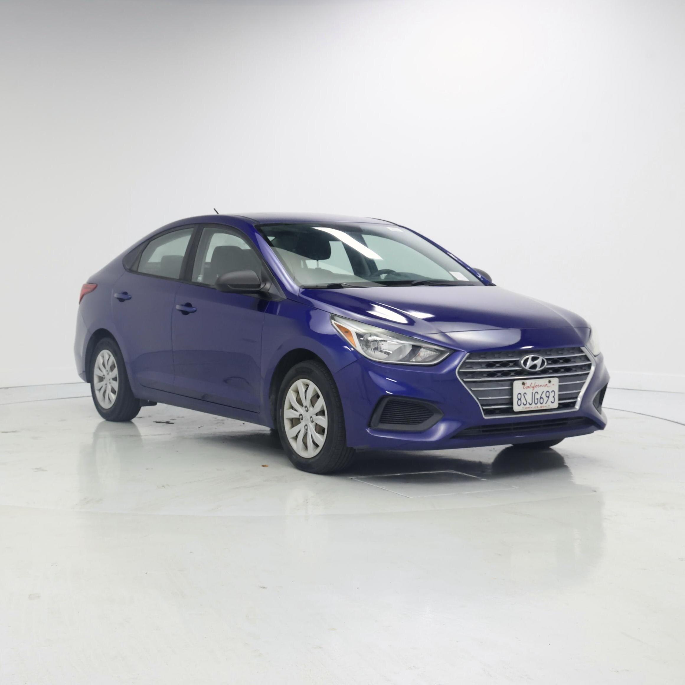 Blue 2019 Hyundai Accent Sedan Front-Wheel Drive Automatic