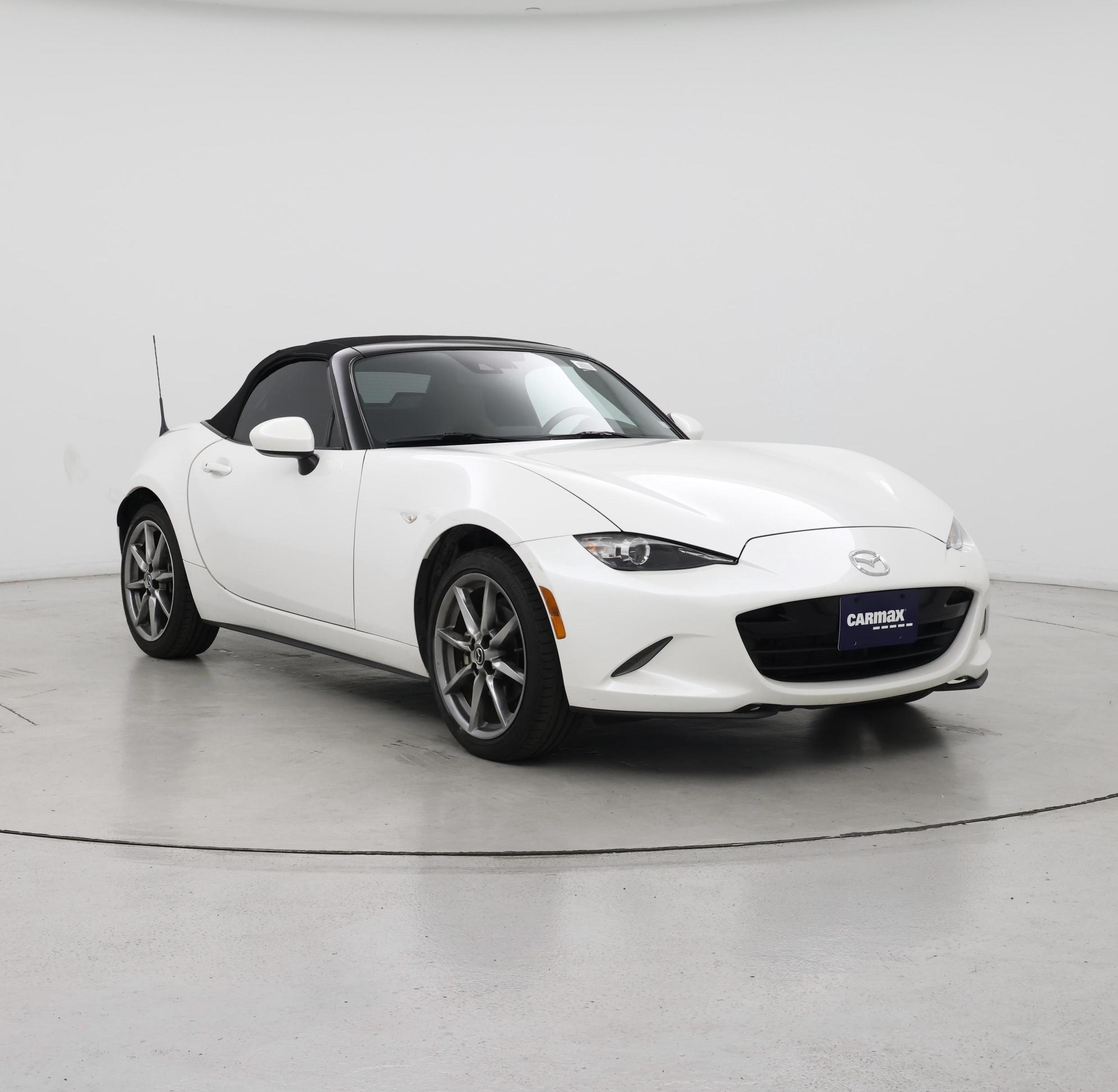White 2023 Mazda MX-5 Miata Convertible Rear-Wheel Drive Automatic