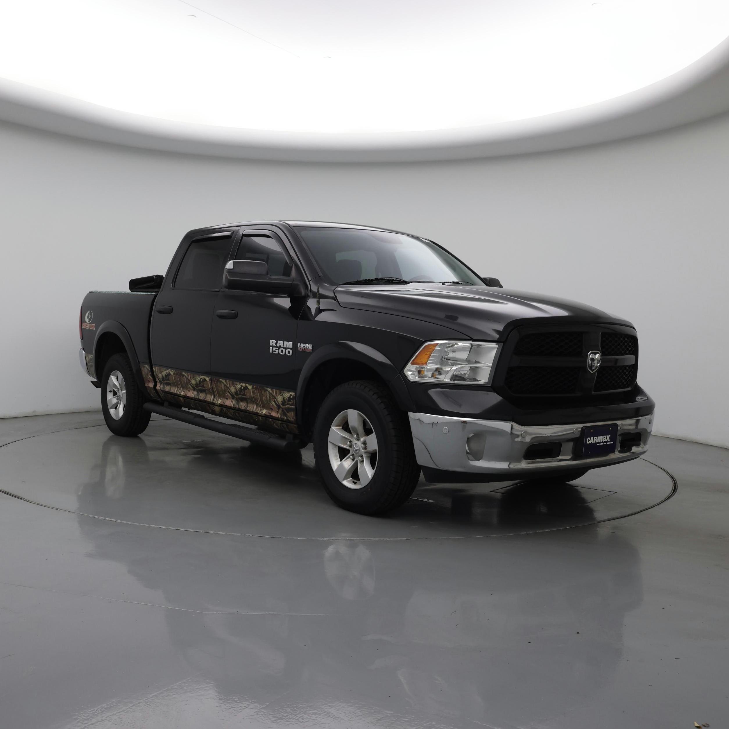 Black 2015 RAM 1500 Pickup Truck Four-Wheel Drive Automatic