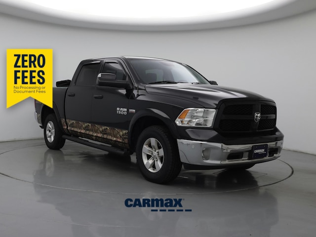 Black 2015 RAM 1500 Pickup Truck Four-Wheel Drive Automatic