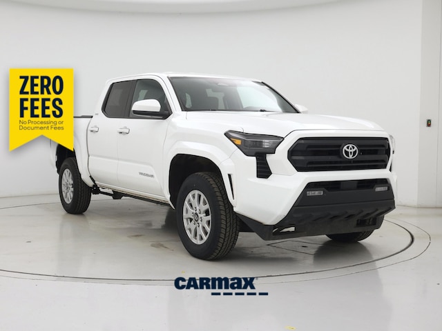 White 2025 Toyota Tacoma Pickup Truck Four-Wheel Drive Automatic