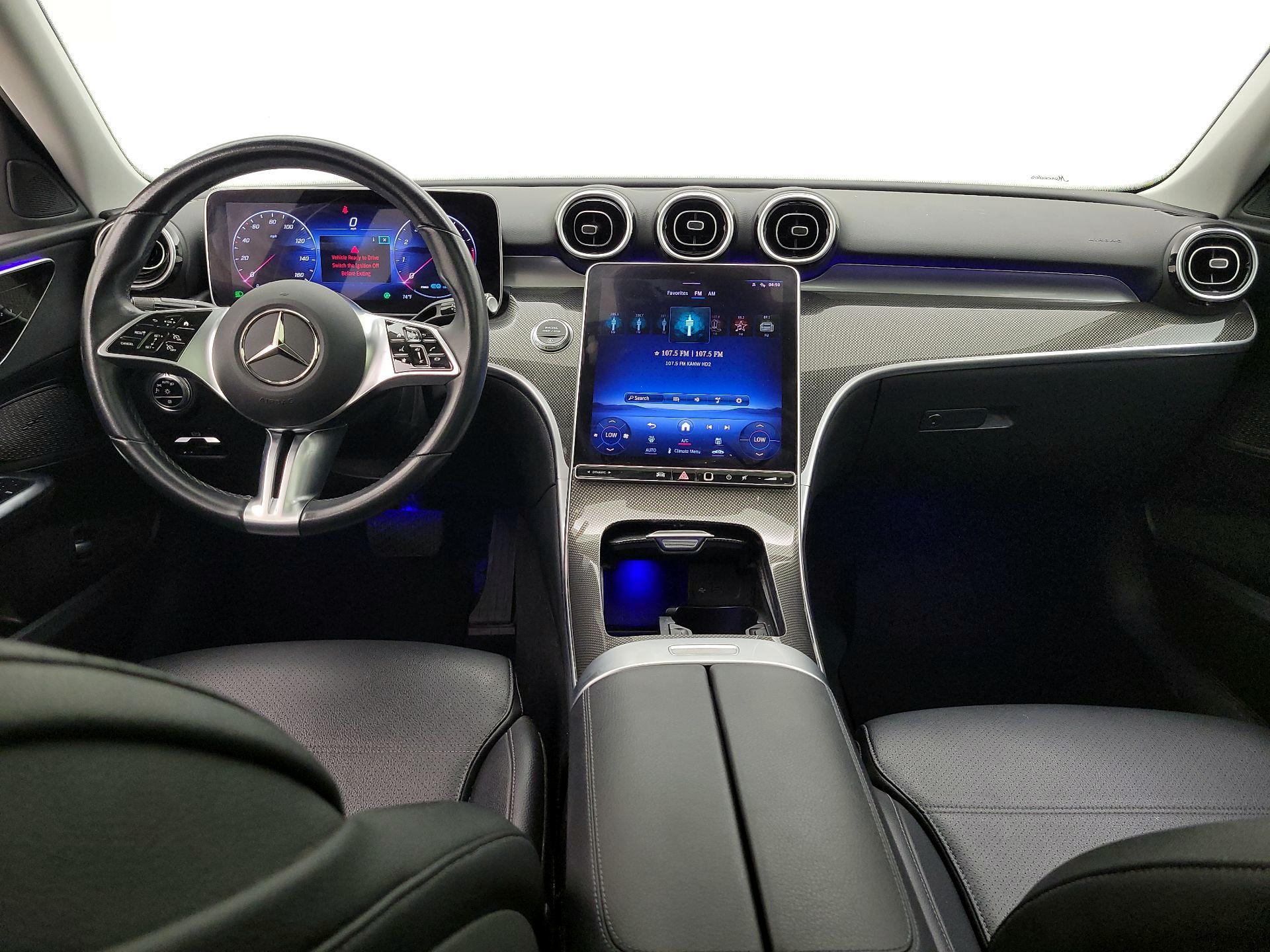 White 2022 Mercedes-Benz C-Class Sedan Rear-Wheel Drive Automatic