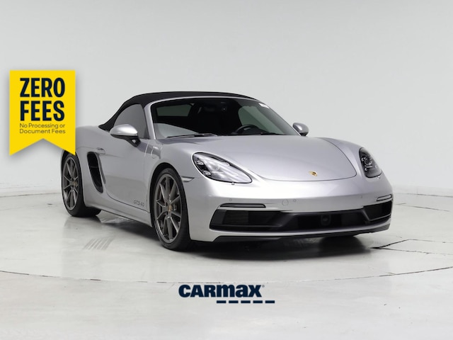 Silver 2022 Porsche 718 Boxster Convertible Rear-Wheel Drive Automatic