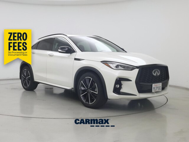 White 2023 INFINITI QX55 SUV / Crossover All-Wheel Drive Automatic