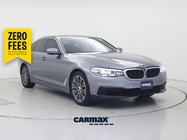Silver 2019 BMW 5 Series Sedan Rear-Wheel Drive Automatic