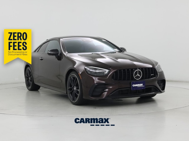 Red (Burgundy) 2022 Mercedes-Benz E-Class Coupe All-Wheel Drive Automatic