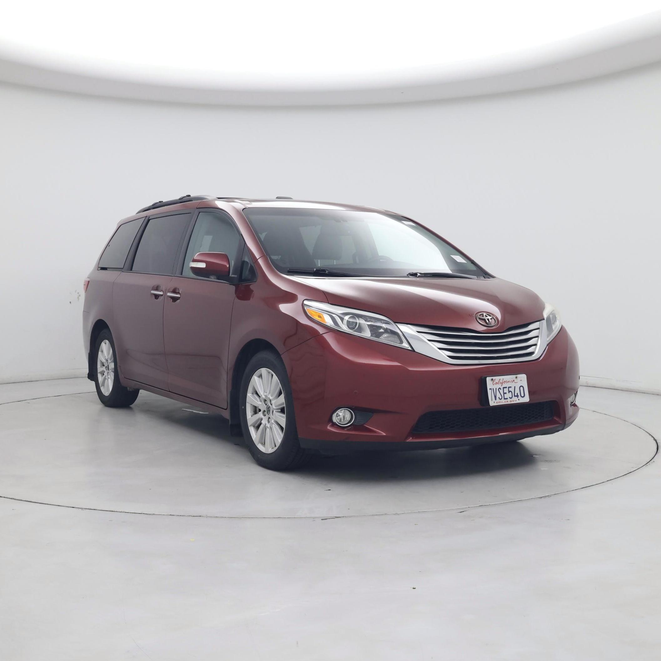Red 2017 Toyota Sienna Minivan Front-Wheel Drive Automatic