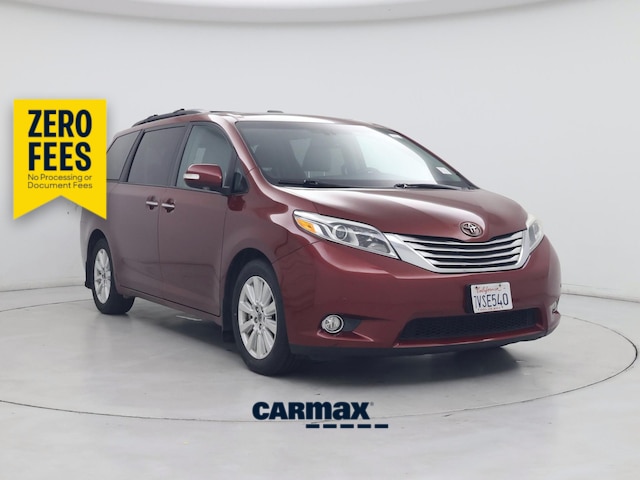 Red 2017 Toyota Sienna Minivan Front-Wheel Drive Automatic