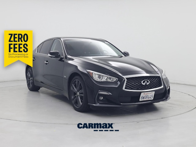 Black 2019 INFINITI Q50 Sedan All-Wheel Drive Automatic