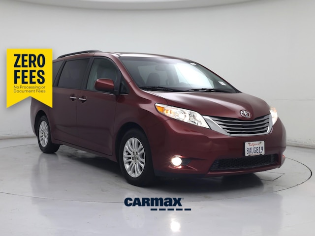 Red 2017 Toyota Sienna Minivan Front-Wheel Drive Automatic