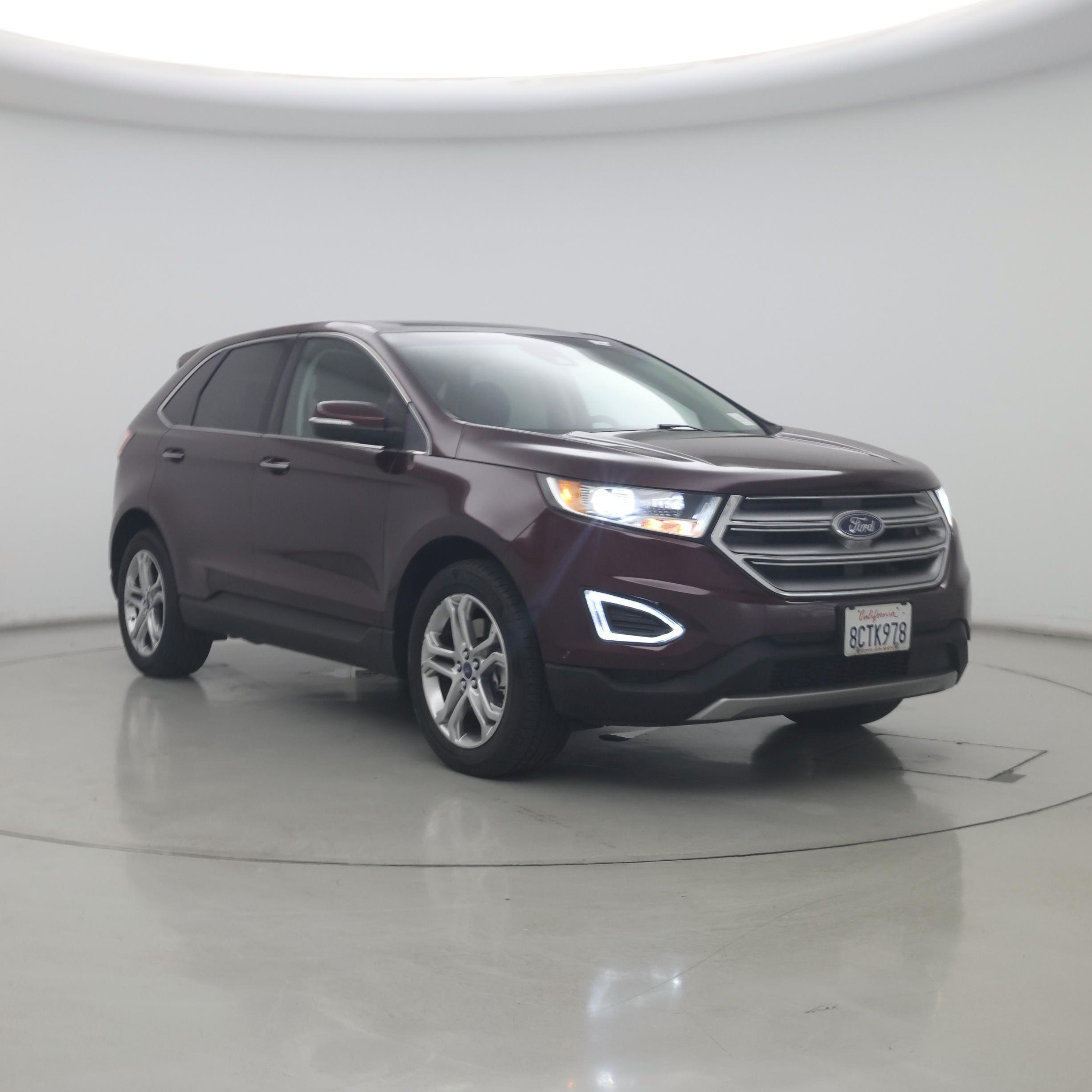 Red (Burgundy) 2017 Ford Edge SUV / Crossover Front-Wheel Drive Automatic