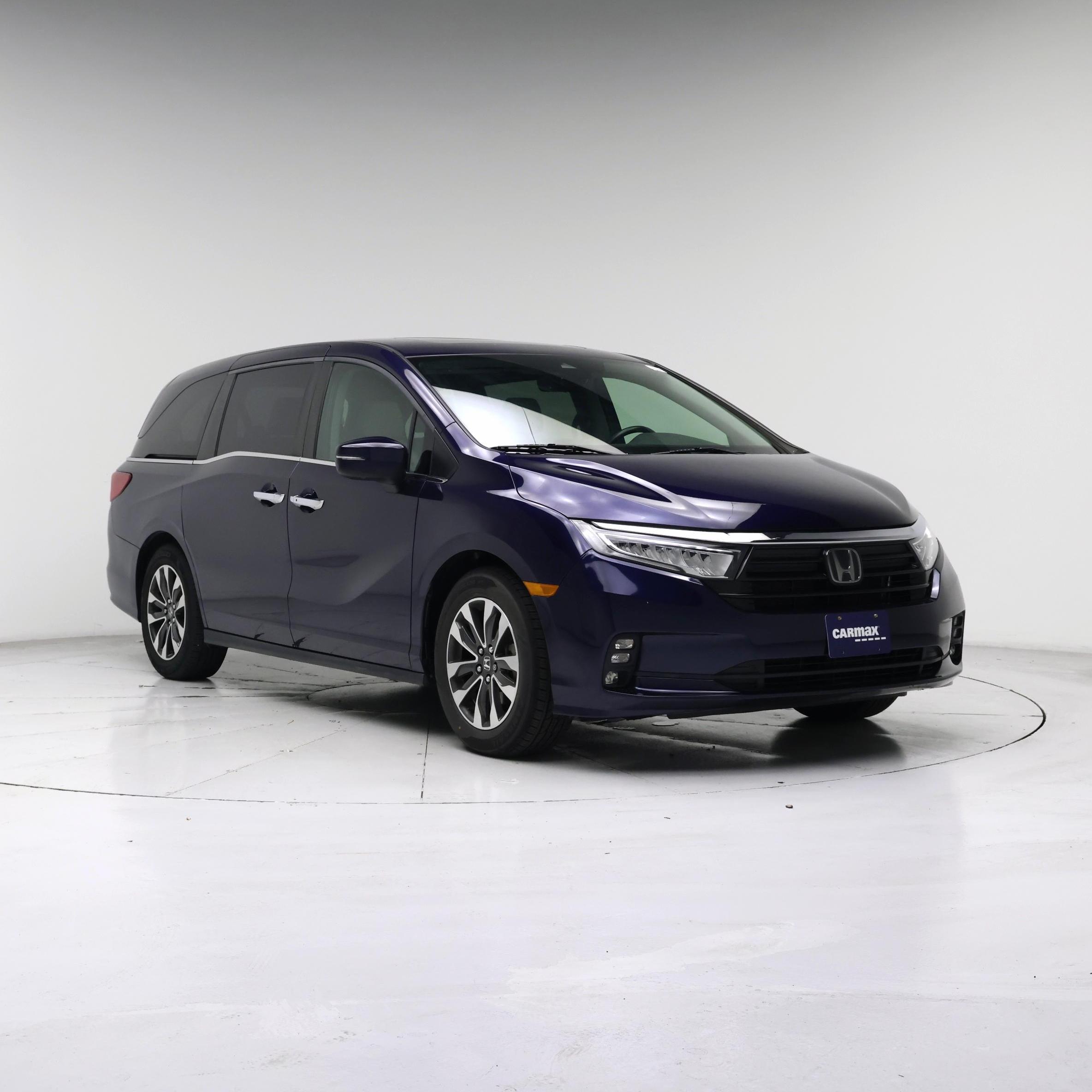 Blue 2022 Honda Odyssey Minivan Front-Wheel Drive Automatic