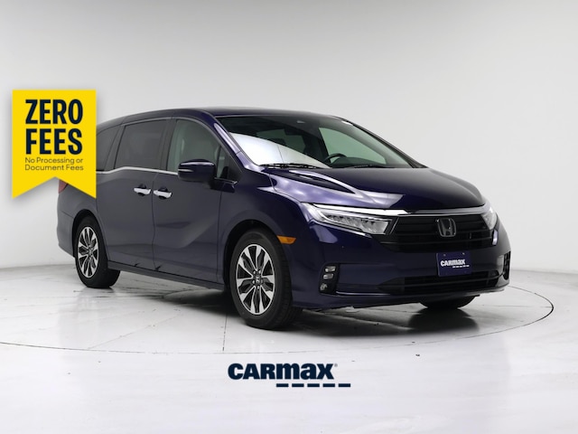 Blue 2022 Honda Odyssey Minivan Front-Wheel Drive Automatic