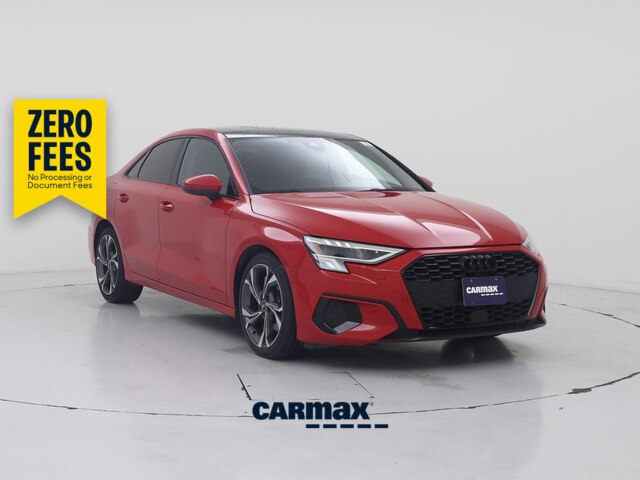 Red 2023 Audi A3 Sedan Front-Wheel Drive Automatic