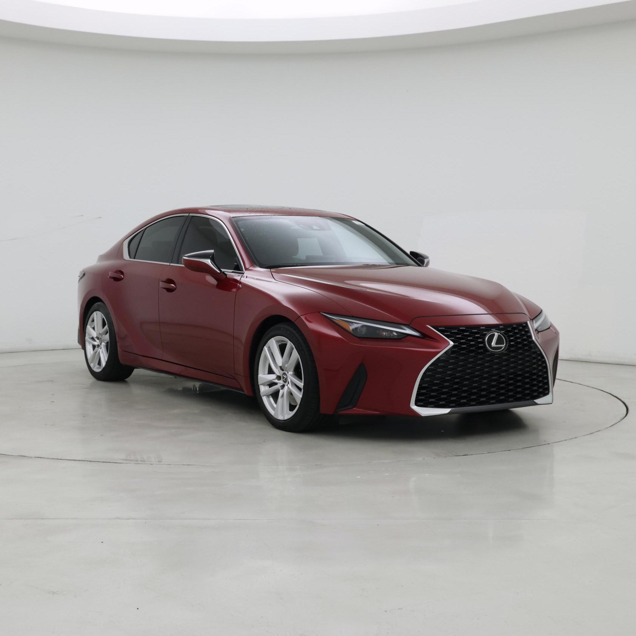 Red 2025 Lexus IS Sedan Rear-Wheel Drive Automatic