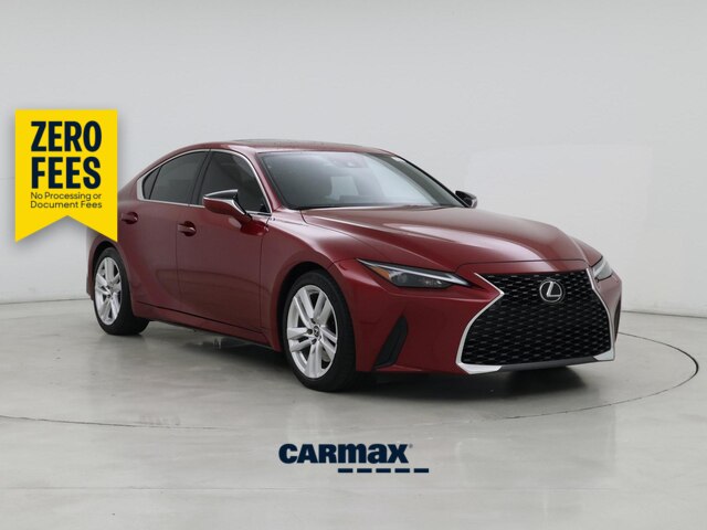 Red 2025 Lexus IS Sedan Rear-Wheel Drive Automatic