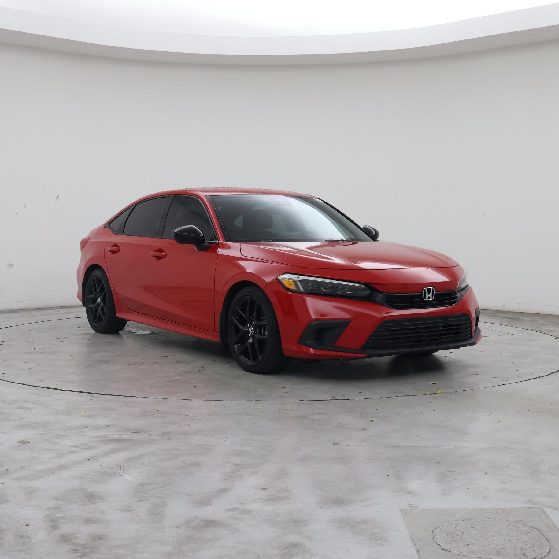 Red 2023 Honda Civic Sedan Front-Wheel Drive Automatic