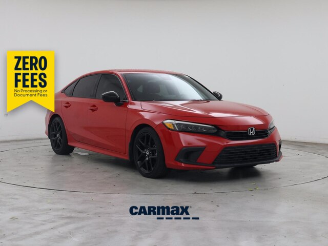 Red 2023 Honda Civic Sedan Front-Wheel Drive Automatic