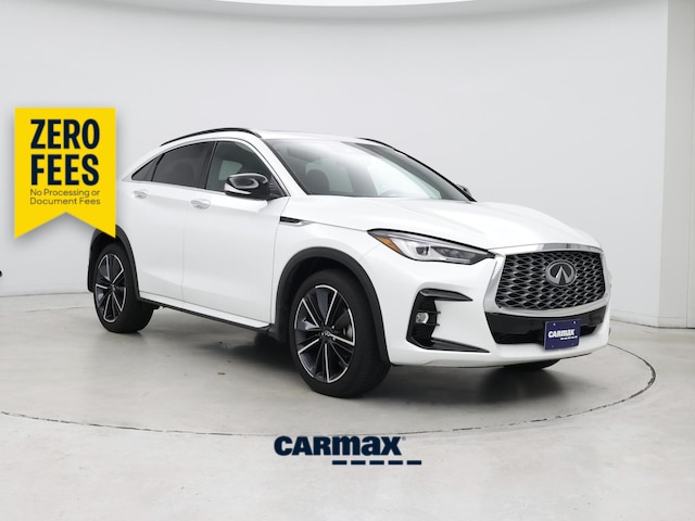 White 2023 INFINITI QX55 SUV / Crossover All-Wheel Drive Automatic