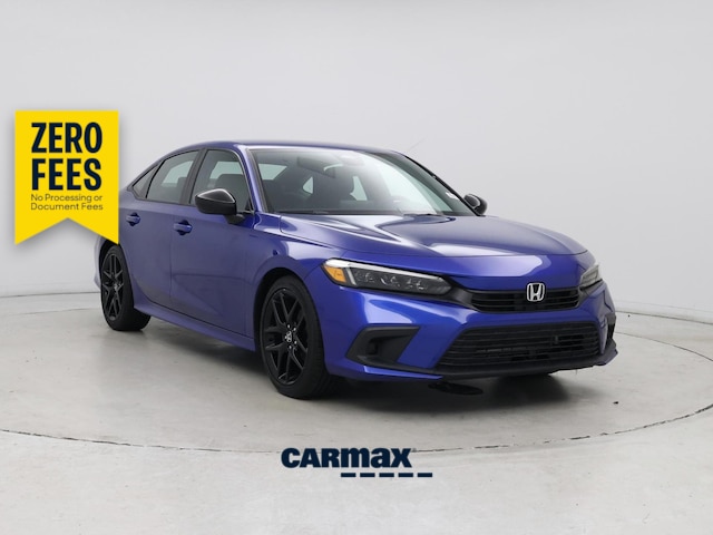 Blue 2024 Honda Civic Sedan Front-Wheel Drive Automatic