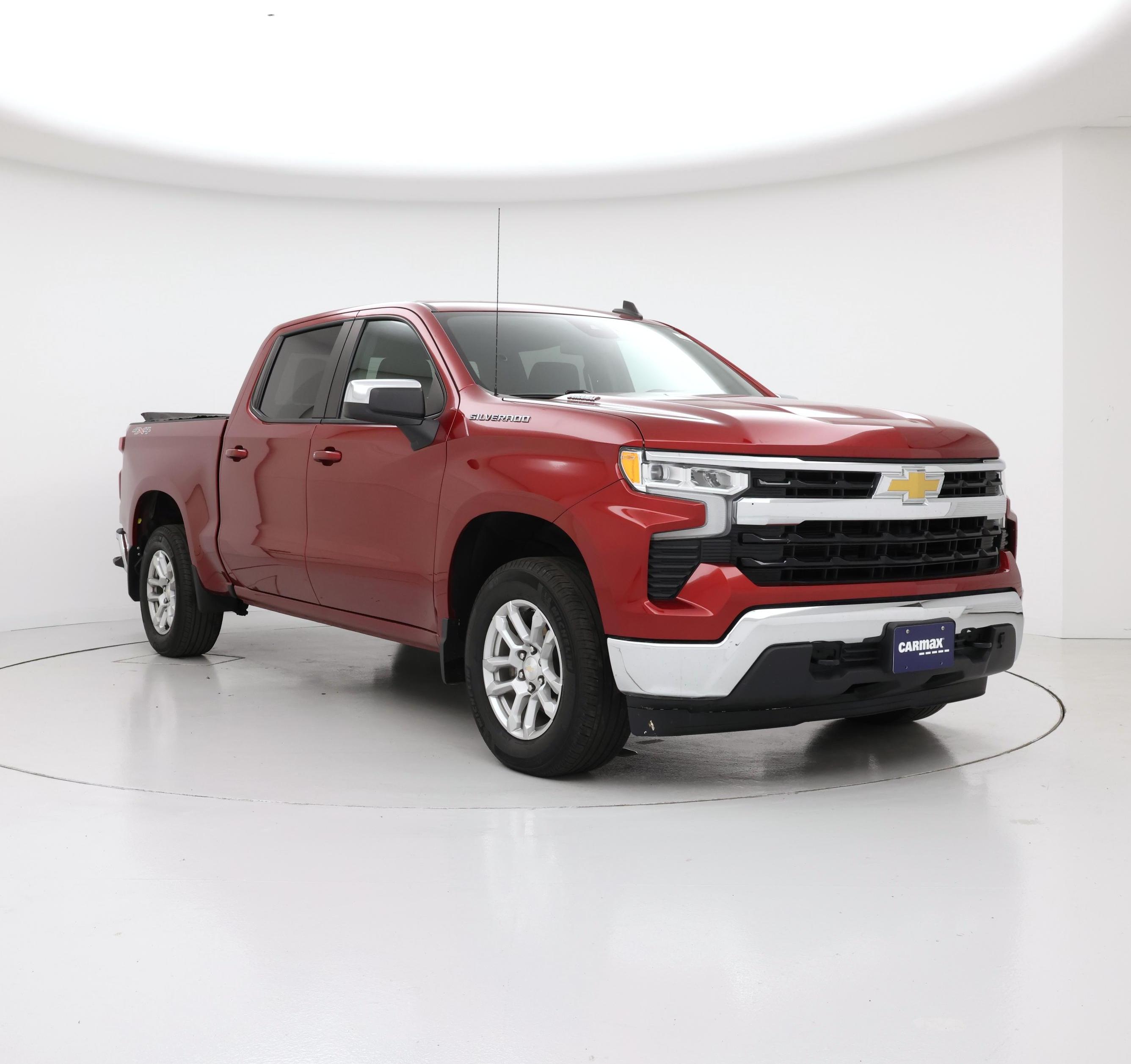 Red 2023 Chevrolet Silverado 1500 Pickup Truck Four-Wheel Drive Automatic