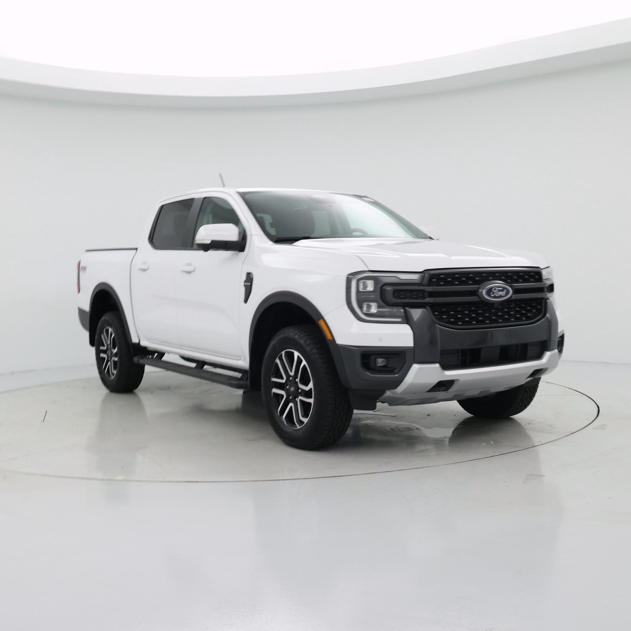 White 2025 Ford Ranger Pickup Truck Four-Wheel Drive Automatic