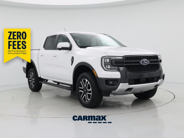 White 2025 Ford Ranger Pickup Truck Four-Wheel Drive Automatic