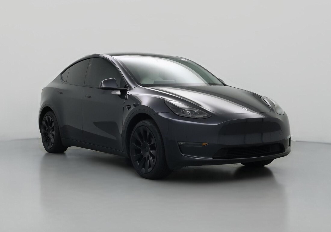 2024 Tesla Model Y Long Range All-Wheel Drive in Gray — CarMax photo