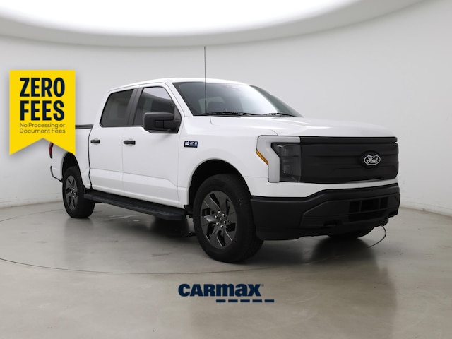 White 2024 Ford F-150 Lightning Pickup Truck All-Wheel Drive Automatic