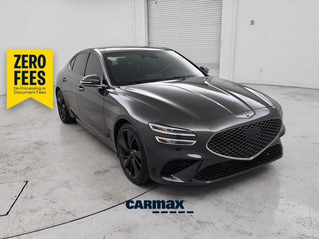 Gray 2023 Genesis G70 Sedan Rear-Wheel Drive Automatic
