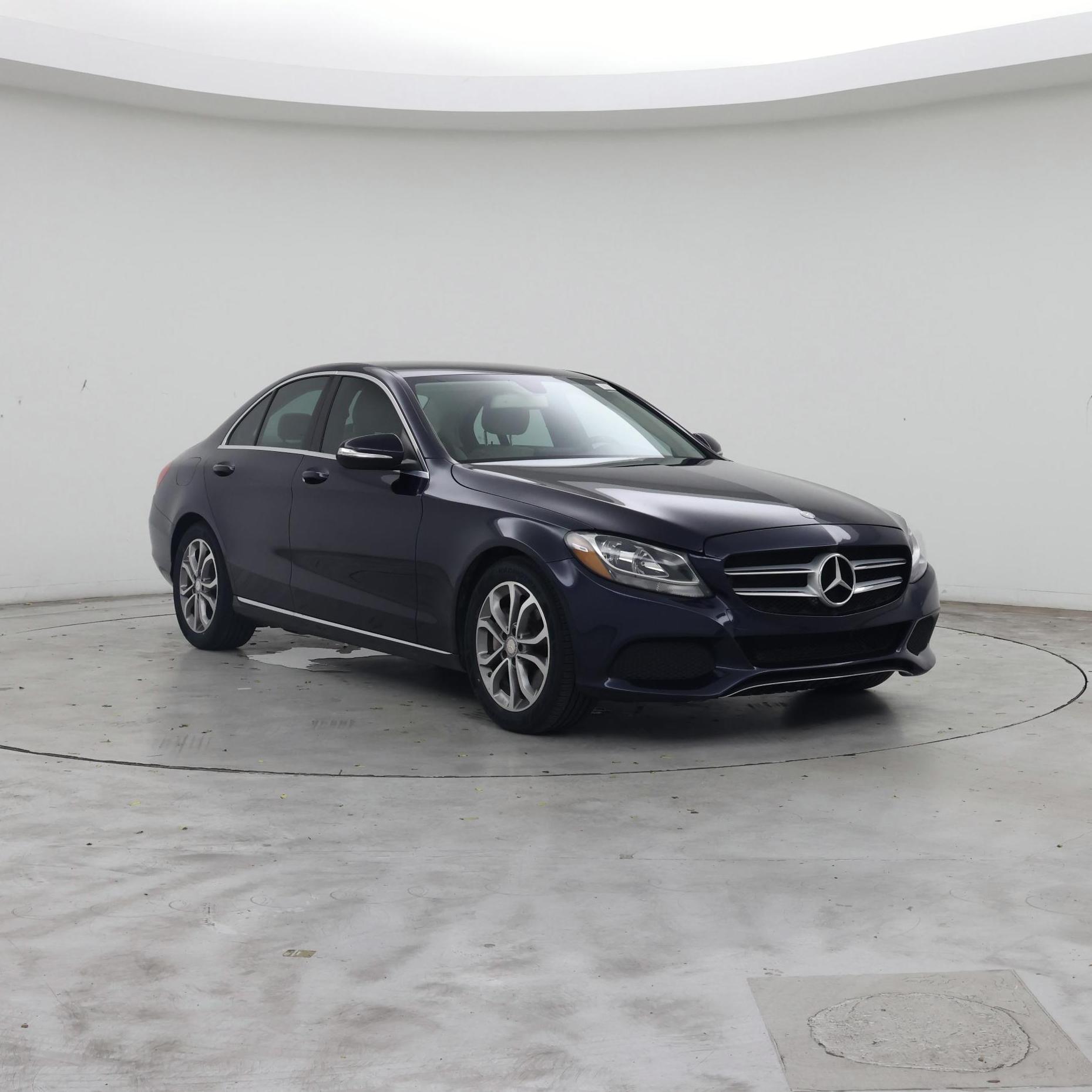 Blue 2015 Mercedes-Benz C-Class Sedan Rear-Wheel Drive Automatic