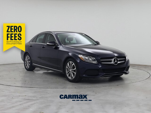 Blue 2015 Mercedes-Benz C-Class Sedan Rear-Wheel Drive Automatic