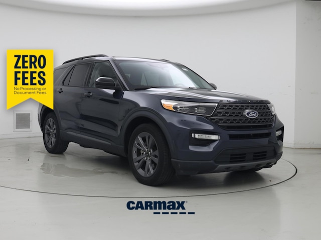 Blue 2023 Ford Explorer SUV / Crossover Rear-Wheel Drive Automatic