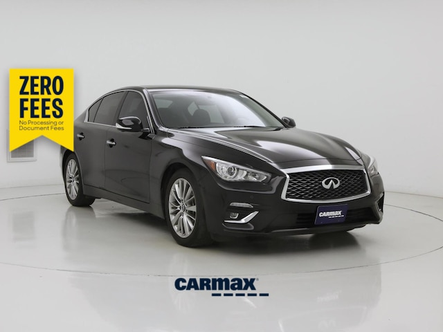 Black 2023 INFINITI Q50 Sedan Rear-Wheel Drive Automatic
