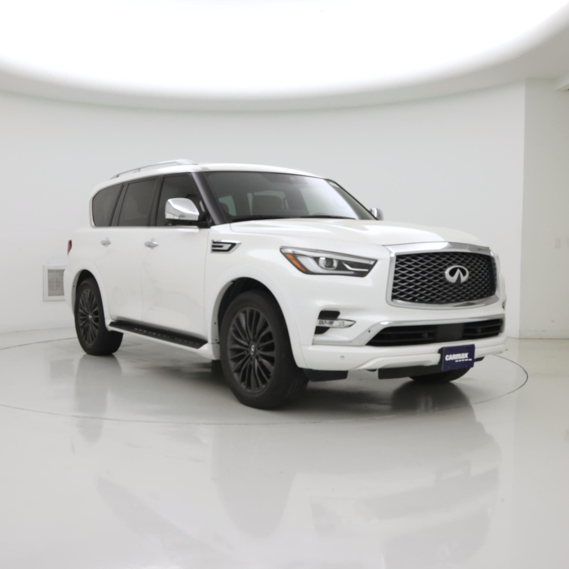 White 2023 INFINITI QX80 SUV / Crossover Rear-Wheel Drive Automatic