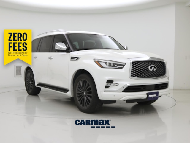 White 2023 INFINITI QX80 SUV / Crossover Rear-Wheel Drive Automatic