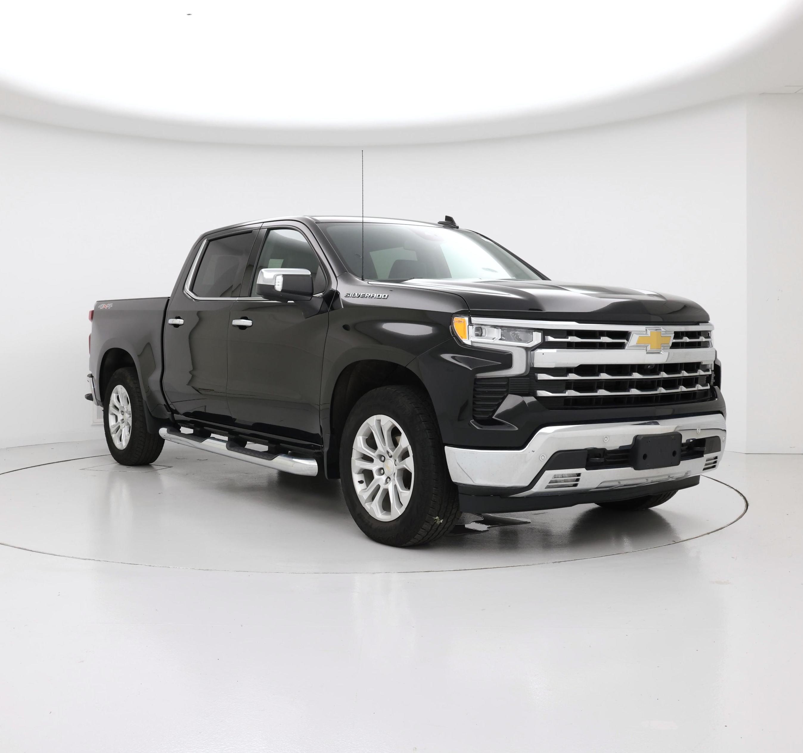 Black 2023 Chevrolet Silverado 1500 Pickup Truck Four-Wheel Drive Automatic