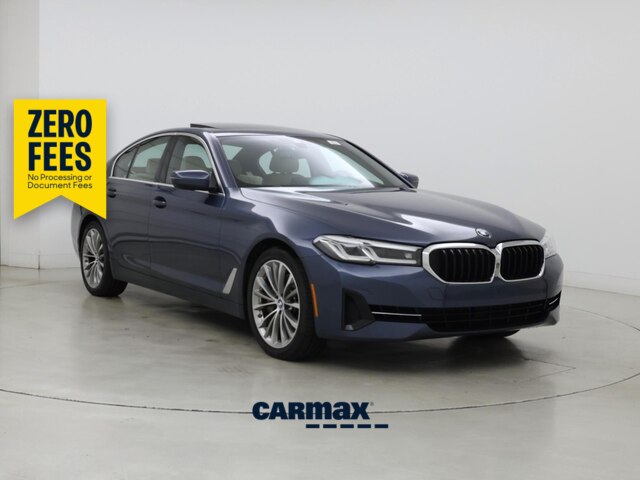 Blue 2023 BMW 5 Series Sedan Rear-Wheel Drive Automatic