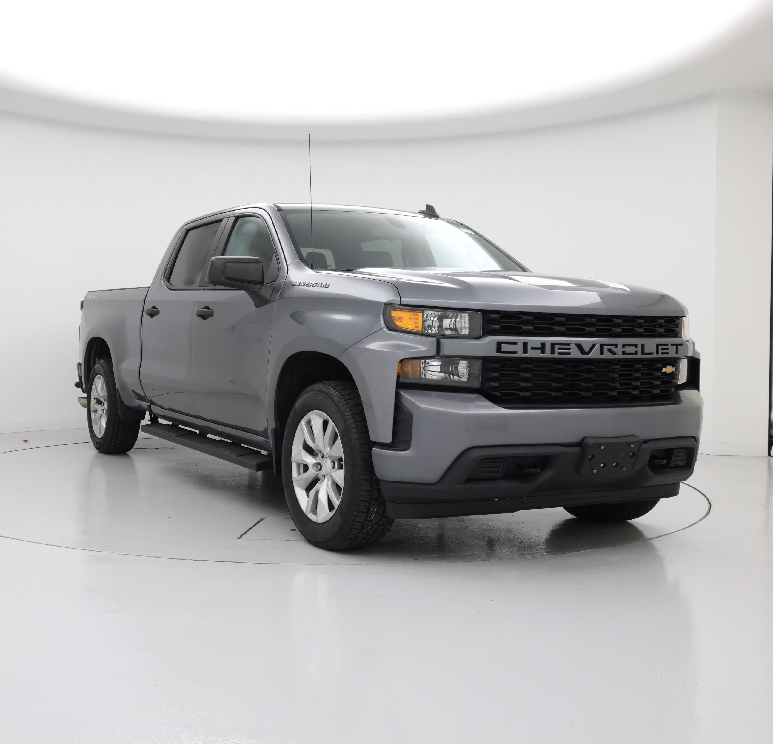 Gray 2021 Chevrolet Silverado 1500 Pickup Truck Four-Wheel Drive Automatic