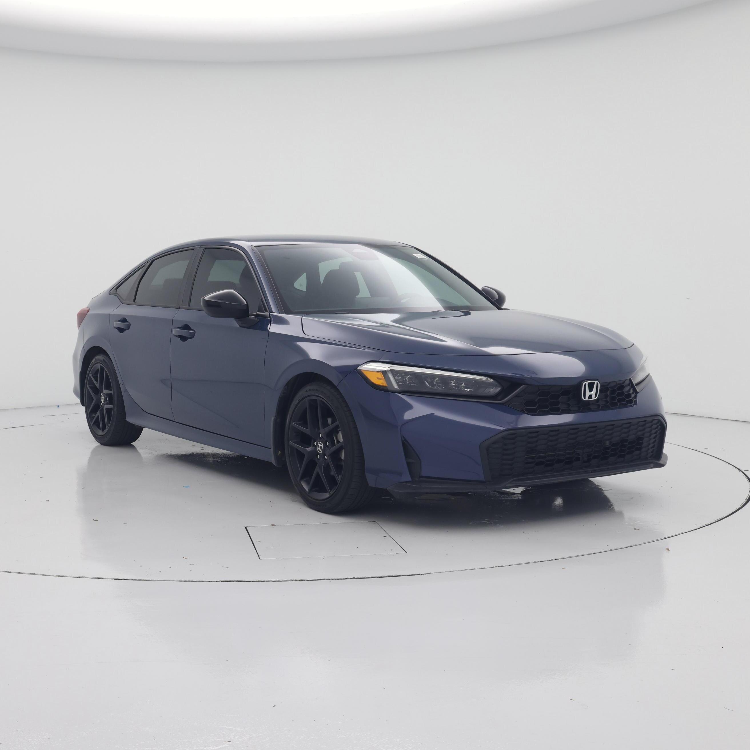 Blue 2025 Honda Civic Sedan Front-Wheel Drive Automatic