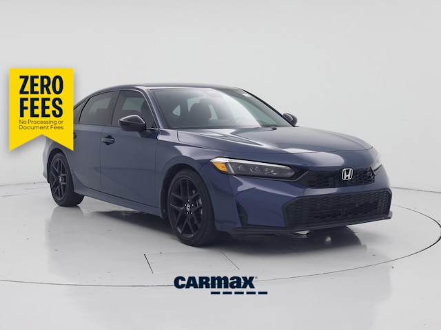 Blue 2025 Honda Civic Sedan Front-Wheel Drive Automatic