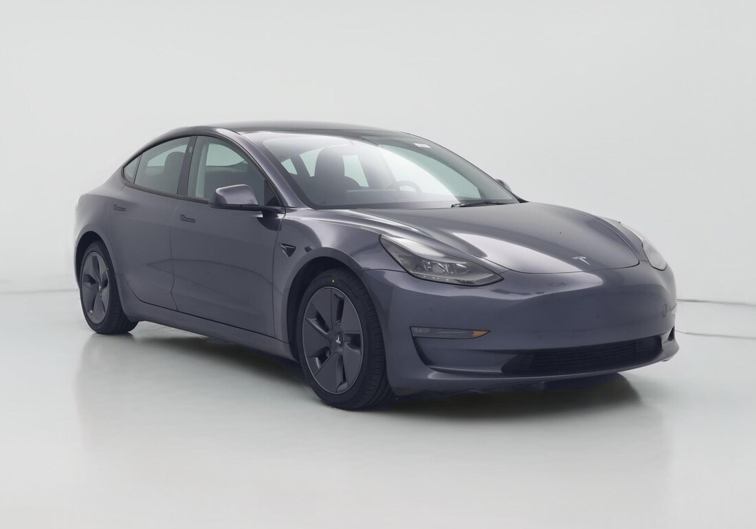 2023 Tesla Model 3 Long Range All-Wheel Drive in Gray — CarMax photo