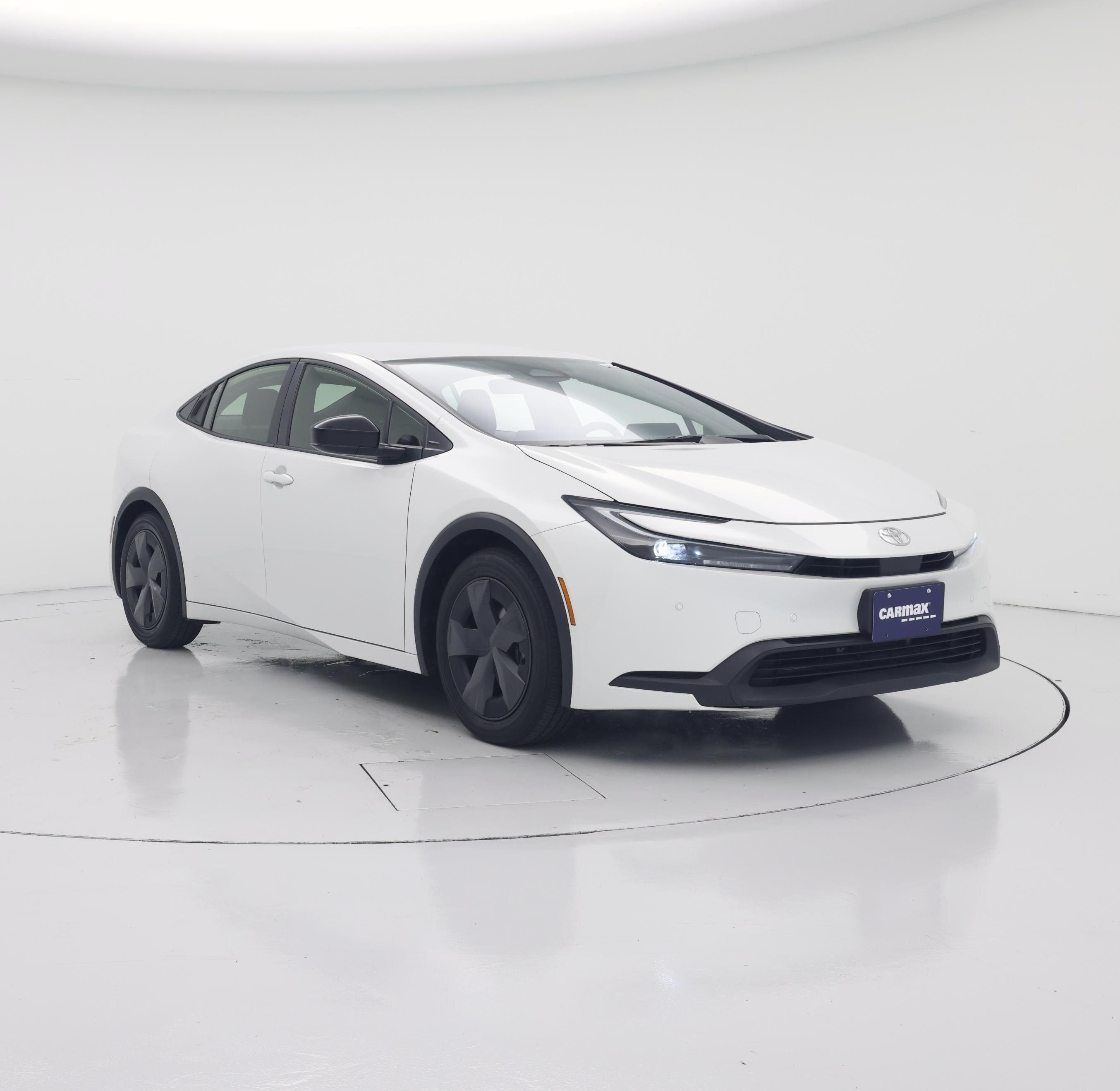 White 2025 Toyota Prius Hatchback Front-Wheel Drive Automatic